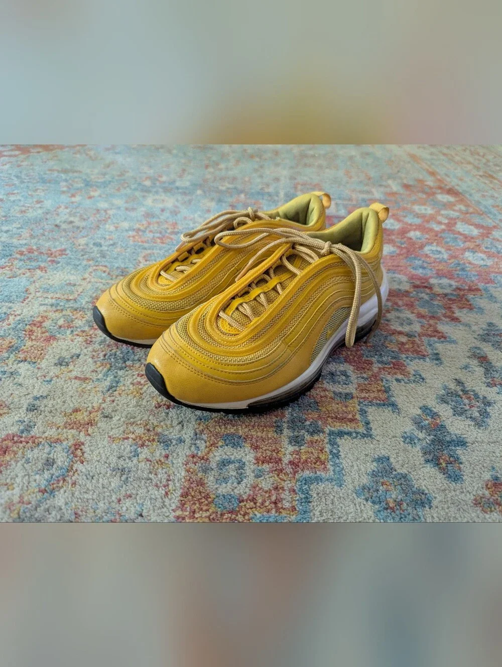 Nike Air Max 97 ‘Mustard’ Yellow 921733 701 Shoes 2018 Sneakers Women's 8.5